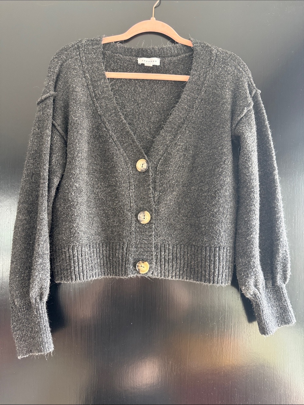 Topshop Charcoal Cardigan